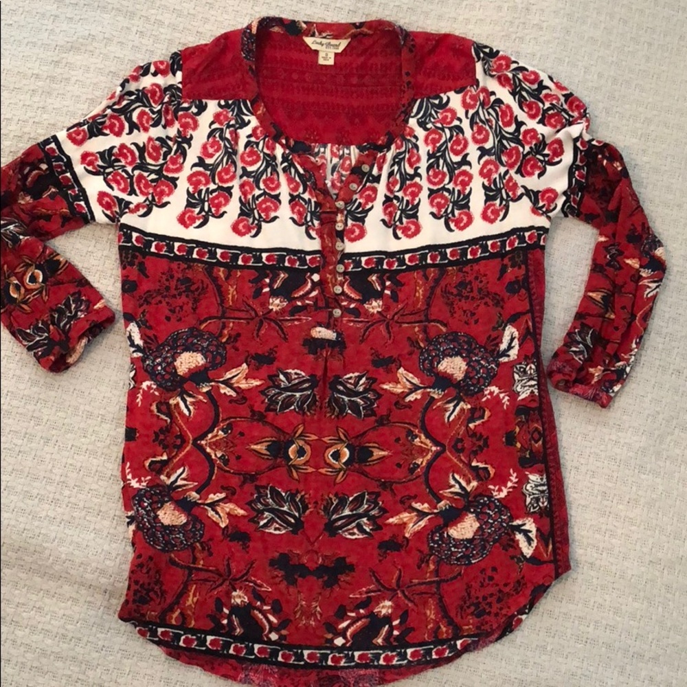 Lucky Brand 3/4 sleeve shirt